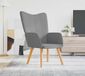 Fauteuil de relaxation Maison Exclusive, gris clair, rembourré