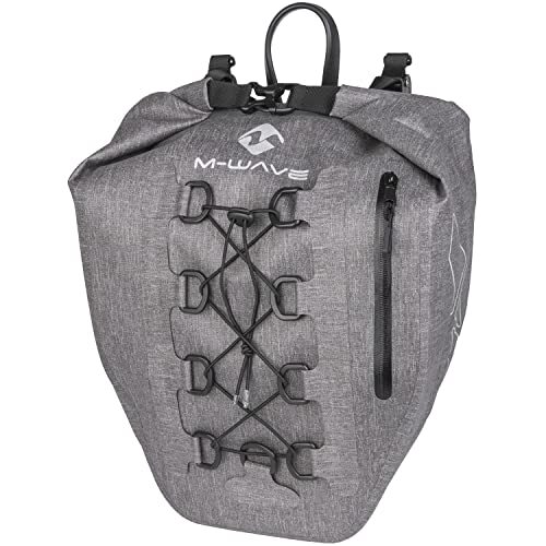 M-Wave Suburban Carry Bagagedragertas voor volwassenen, uniseks, grijs, ca. 33 x 14,5 x 61 cm.