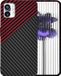 Techsuit Hoesje geschikt voor Nothing Phone (1) - Carbonite FiberShell Carbon Back Cover - Rood/Zwart