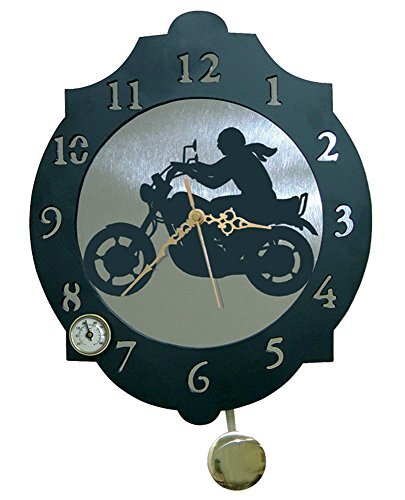 IMEX EL ZORRO 11320-Reloj scooter, 374 x 312 mm, metaal, grijs, 40 x 34 x 7 cm