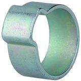 1-oorslangklem, RIEGLER 1-oorslangklem, glanzend verzinkt staal (W1), spanbereik 16,0-18,0 mm, bandbreedte 7,0 mm