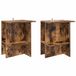 vidaXL Salontafel Gerookt eiken 2 stuks