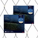 Lumineo Netverlichting - 2x - 384 led lampjes - warm wit - 300 x 300 cm