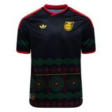 ADIDAS PERFORMANCE Functioneel shirt 'Jamaika 26 x Bob Marley' geel / smaragd / kersrood / zwart