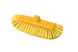Maya Professional Tools 49105-4 ovale wasborstel FBK/levensmiddelhygiëne met zachte gesleufde borstelharen, waterdoorloop, 290 mm x 60 mm, geel