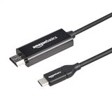 Amazon Basics Unidirectionele USB-C-kabeladapter (Bron) naar HDMI (Beeldscherm), (Compatibel met Thunderbolt 3) 4K@30Hz, 0,91m (3ft), Zwart