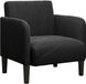 vidaXL Fauteuil met armleuningen, fluweel, zwart