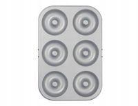 Decora Mini Donut Bakvorm - 6 Stuks - Grijs - Staal