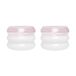 Design Letters Photophore Bubble Ø5,6 cm, lot de 2 blanc laiteux-rose