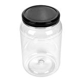 51 stuks – voorraaddoos met deksel, 1000 ml, Ø 10,8 x 17 cm, transparant