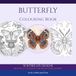 Butterfly Colouring Book: 50 Beautiful Designs for Adults: By the Scribble Spark Team
