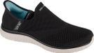 Skechers Slip-ins: Virtue - Sleek 104425-BKW Dames Zwart Sneakers
