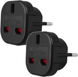 Maclean MCE72 - 2 stuks Adapter voor Britse UK naar Europese EU-stekker