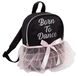 Mini Sac à dos pour Filles - Ballet et Cheer - Noir avec Détails Rose