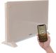 VONROC Luxe elektrische kachel - Convectorkachel met glazen paneel – 1000W/2000W- Verwarmt ruimtes tot 24m2 - Bediening zowel met app (via Wifi) als handmatig – Instelbare thermostaat en timer - Beige