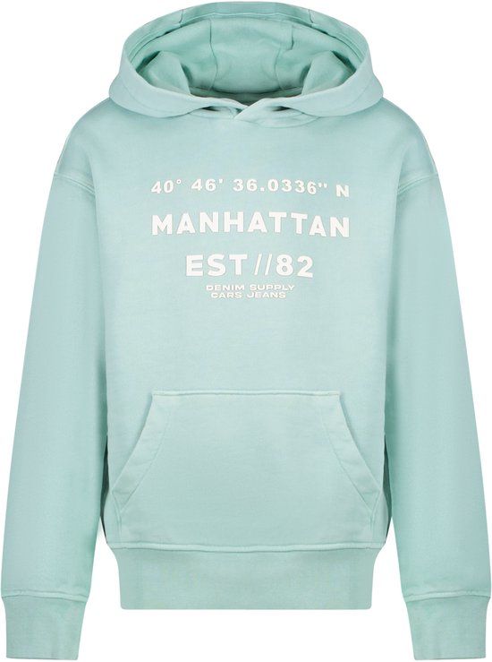 Cars Jeans Hoodie North jr. Jongens Mintgroen Maat 152