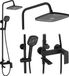 Rea My1902-78B Storm Ensemble de douche noir