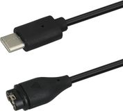 kwmobile câble de chargement USB type c pour Garmin Forerunner 265 / 965 / Forerunner 970 / 165 / 570 - Câble pour montre connectée - noir