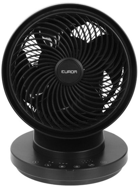 Eurom Vento 3D Silent Comfort Ventilator Zwart - 26,5 cm