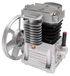 Compresseur d'air - Tête de pompe 2 cylindres - 420 litres/minute - 8 bar - Lubrifié à l'huile - Avec poulie - Convient pour un moteur de 3 CV - Gris