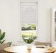 Prolenta Maison Exclusive - Plissé, lichtgrijs, 50x100 cm. Stofbreedte: 49,4 cm. Materiaal: polyester