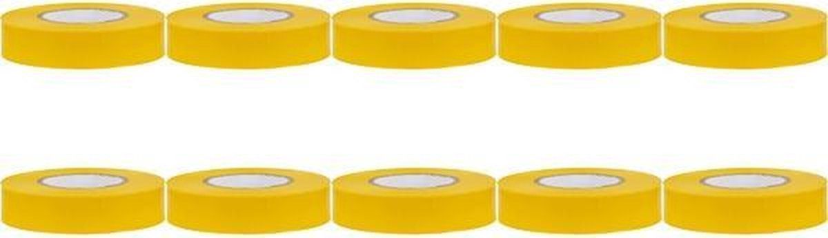 BES LED Isolatietape 10 Pack - Yurga - Geel - 20mmx20m