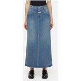 Jupe longue fermée X-pocket bleu foncé Taille : W28
