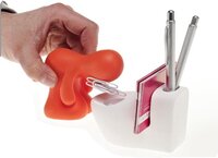 DHINK VOMIT STATION ORANGE - Pen & Memo Holder - Office Accessory - Funny Decor