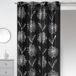 Home Maison 09407-8-AL gordijn Shantung, met oogjes, rond, metaal, zwart/zilver, 140 x 260 cm