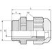 LAPP 53111467 Presse-étoupe M50 Polyamide gris clair (RAL 7035) 5 pc.