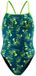 Speedo Printed Turnback Zwemkleding Groen, Blauw 30 Vrouw