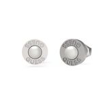 Guess JUME04067JWSTWIT/U Oorknopjes Zilverkleurig Staal