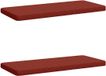 vidaXL - 2-delige Bankkussens VUGHT - 100% Polyester - Rood