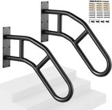VEVOR 2x Reling Trapleuning Leuning Trap 73,7cm Wandmontage 1-3 Treden