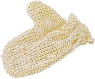 Croll en Dennecke Sisal Massage handschoen fijn beige