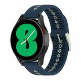 By Qubix - Dot Pattern siliconen bandje - Donkerblauw - geschikt voor Huawei Watch 5 - 46mm
