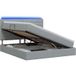 Maison Exclusive Lit De Rangement Led Avec Matelas Gris Clair 160 X 200 Cm Tissu