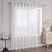 Voile Rideau Transparent - Blanc - 170/300 cm