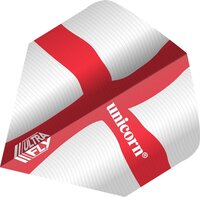 Unicorn Ultrafly ST George Wave Big Wing - Dart Flights - White - Plastic