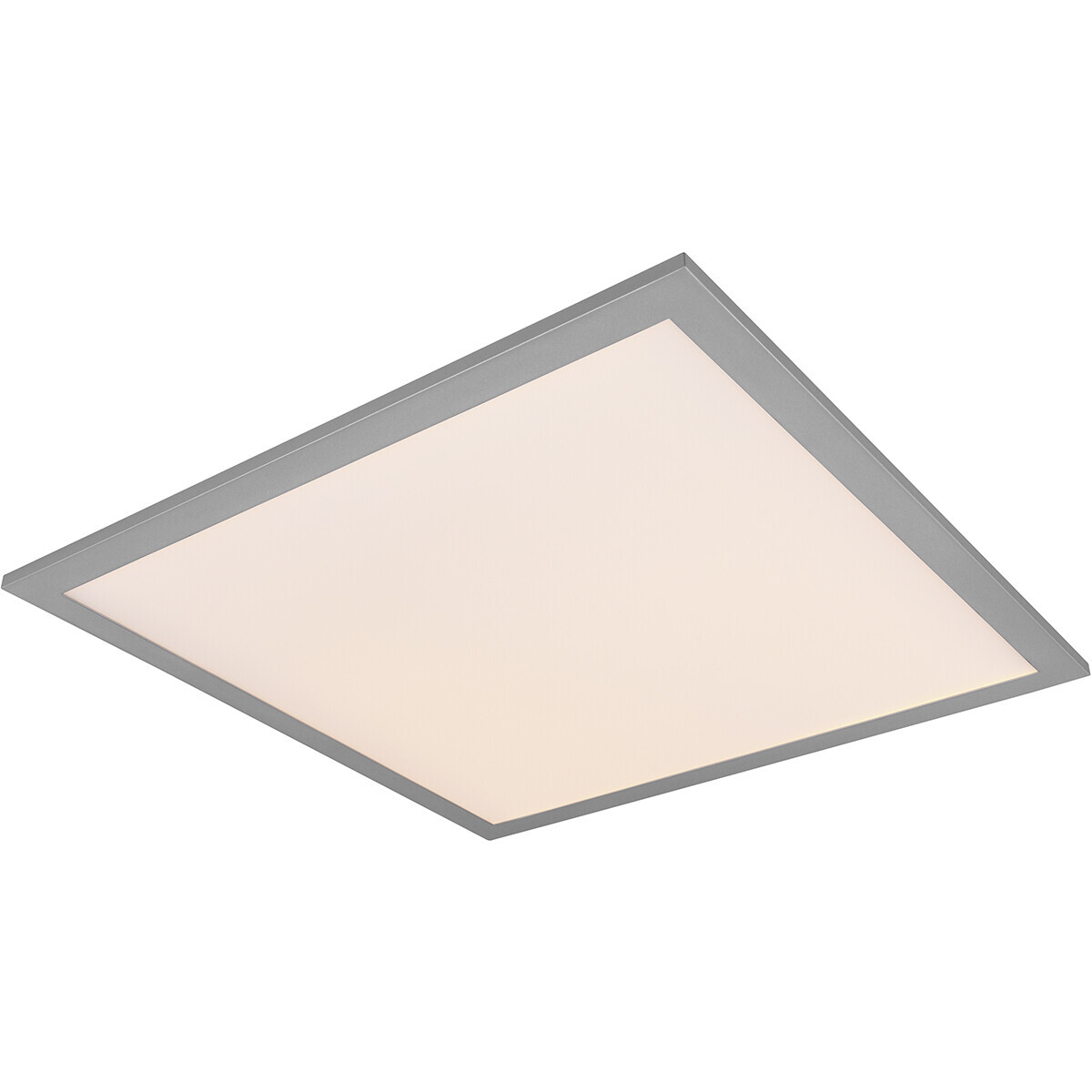 BES LED LED Plafondlamp - Plafondverlichting - Trion Alina - 18W - Warm Wit 3000K - Dimbaar - Vierkant - Mat Titaan - Aluminium - 45cm