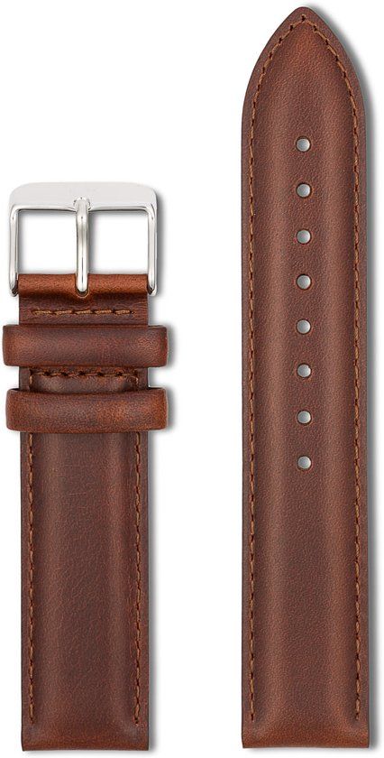 Daniel Wellington Strap St Mawes DW00200021 - Horlogeband - Leer - Bruin - 20mm
