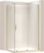 Rea Montana 130x80 Brush Gold Cabine de douche rectangulaire