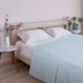 ECOMMERC3 Extra zacht en comfortabel laken voor bedden van 180 cm, lichtblauw, gemaakt in Spanje, ademend, onderhoudsvriendelijk