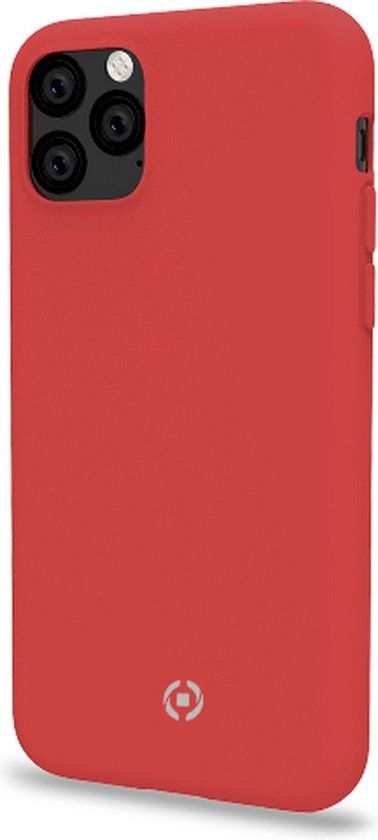Celly Feeling Siliconen Hoesje voor Apple iPhone 11 Pro Max - Rood