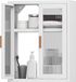 Homcom Wandkast - Metaal - 40x14x50cm - Wit