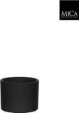 Mica Decorations Era pot rond donkergrijs mat h10xd12 cm