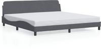 vidaXL Bedframe "Dover" 200x200 cm fluweel donkergrijs