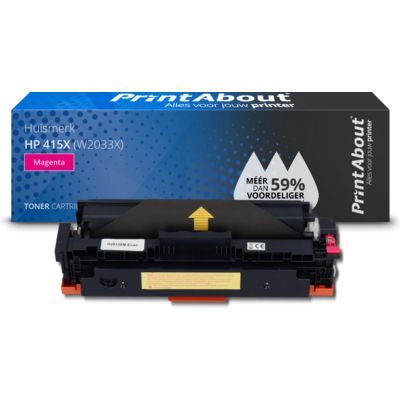 PrintAbout Huismerk HP 415X (W2033X) Magenta Toner | High Capacity