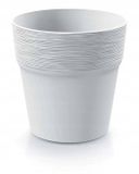 Prosperplast Furu Serie - Kunststof Bloempot - Rond - 12 cm - Wit