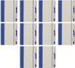 Merkloos Notitieboekje/opschrijfboekje A5 - 10x - blauw - Harde kaft - 70 blanco pagina's - blauw elastiek